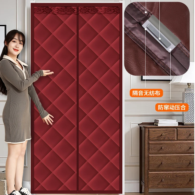 冬季牛津布棉门帘保暖防寒家用外门隔断抗风免打孔魔术贴