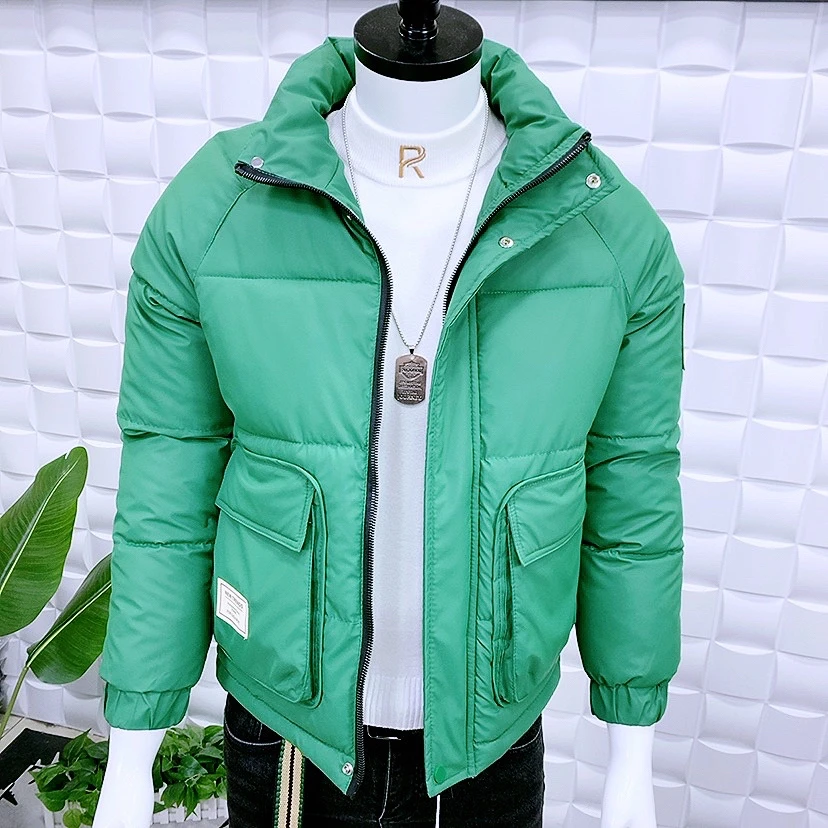 冬季新款棉服8363时尚短款百搭潮流棉衣男士休闲保暖韩版立领