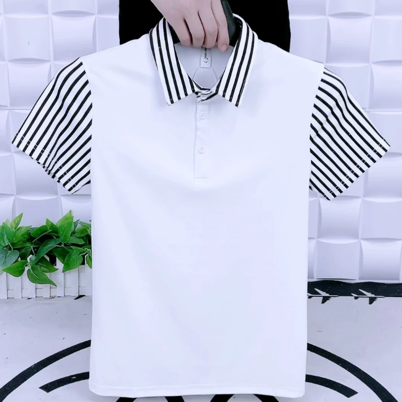 2023新款翻领polo衫短袖9963修身版潮流时尚男装半袖