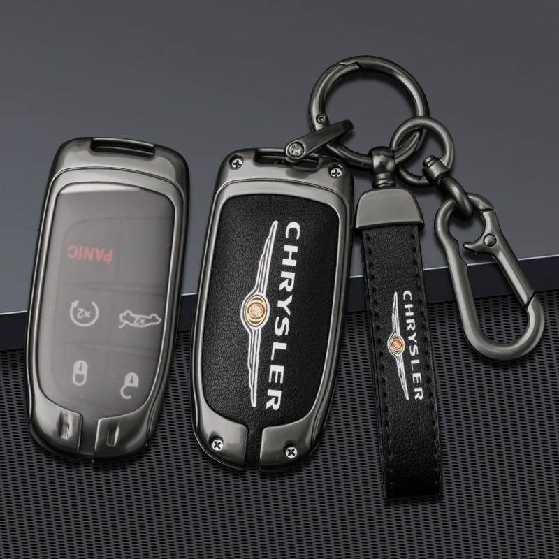 适用于克莱斯勒钥匙套老款改装专用克莱斯勒300c汽车钥匙包扣壳套