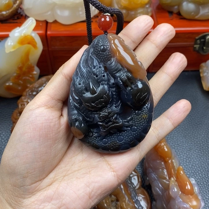 玛瑙/玉髓手把未镶嵌风*