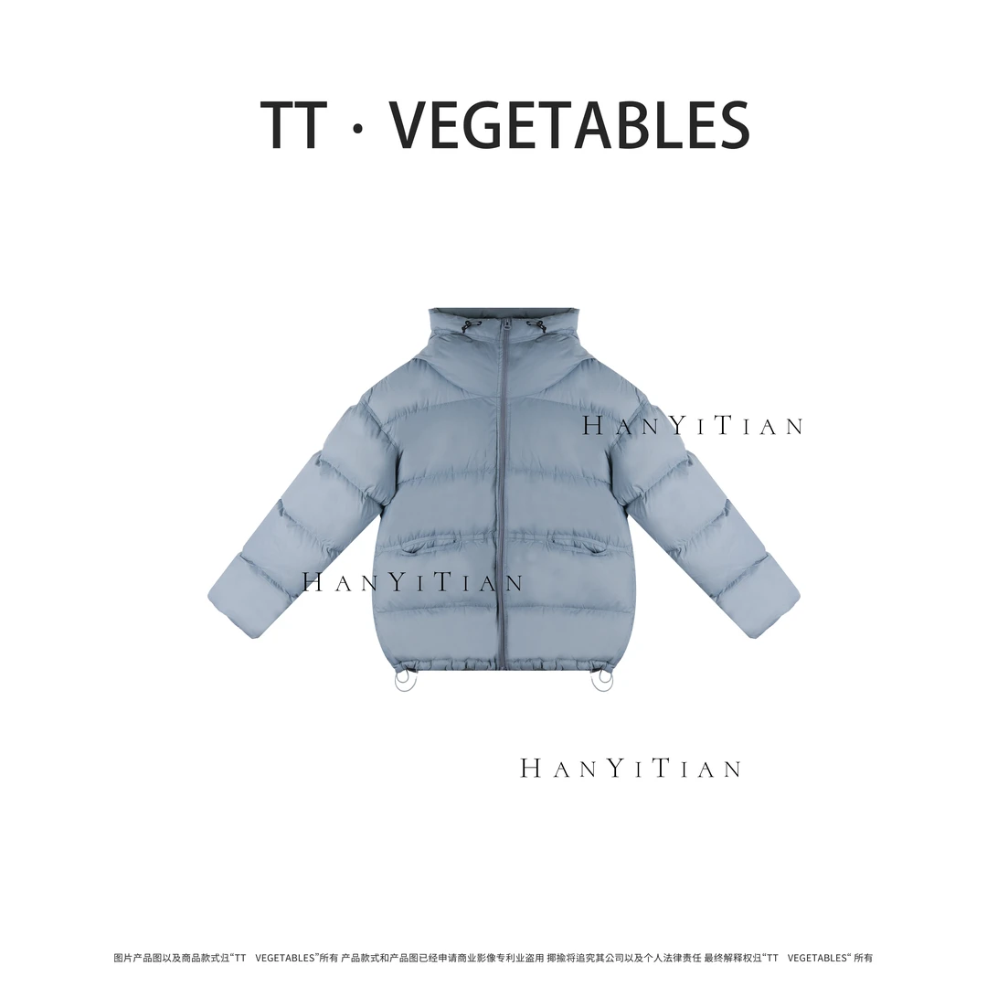 天蓝 95绒秋冬百搭羽绒服气质显瘦冬白鸭绒外套922319