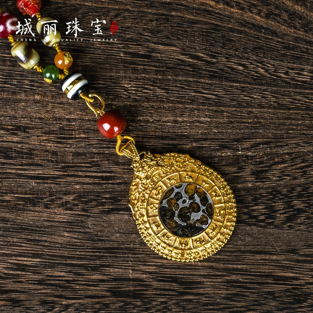 阿勒泰五贵运米金福挂坠