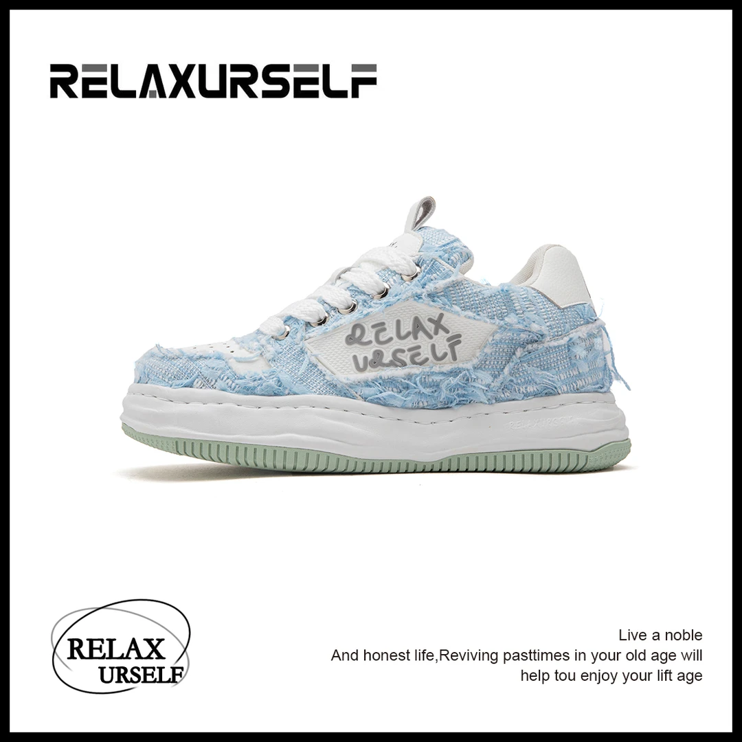 RELAXURSELF【情侣款】设计师四季原创潮鞋厚底增高拼色运动休闲鞋