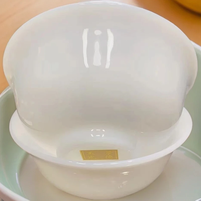 景德镇手工制作陶瓷   高端玉瓷4.5寸米饭碗日常可用家用餐具正宗