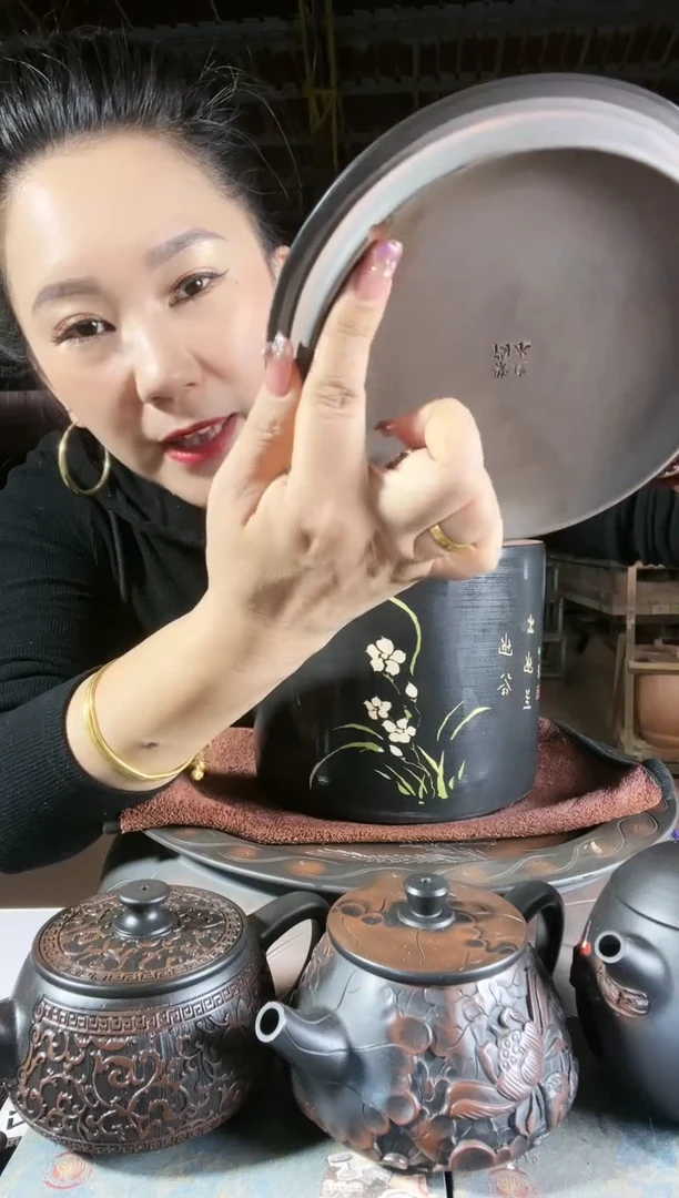 【闪购商品】陶瓷壶瑕疵 茶叶罐 a941 盖子里面磕到