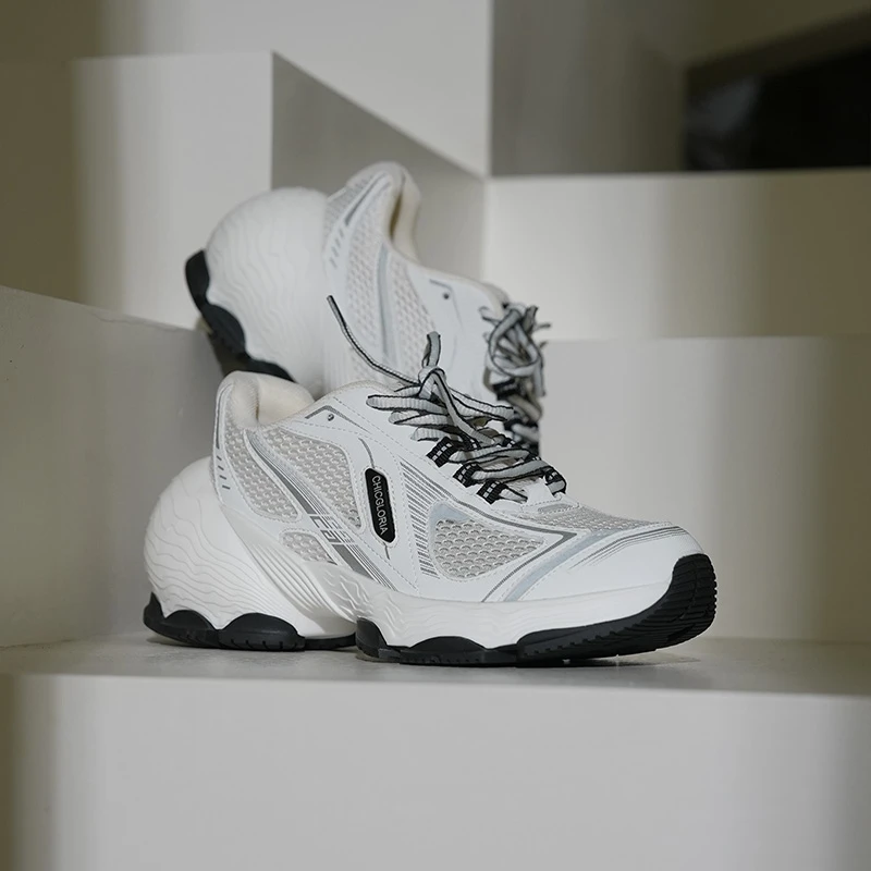 【西红氏联盟】时尚百搭透气厚底老爹鞋跟高6cm半码拍大