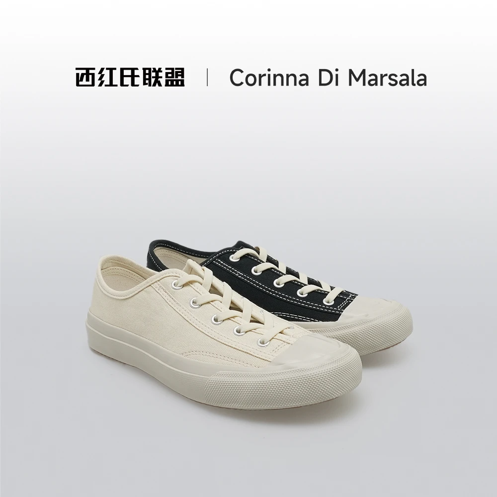【小马Reese】【西红氏】运动时尚百搭简约帆布休闲鞋跟高2cm半码拍大