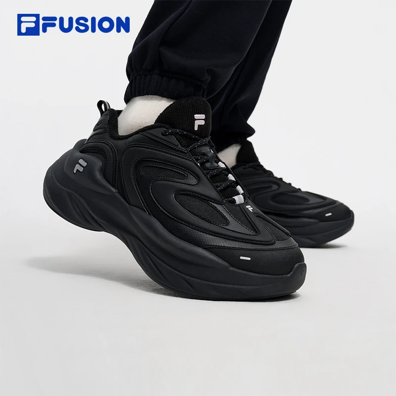 Fila/斐乐【陨石鞋】情侣冬季新加厚百搭增高厚底老爹鞋T12W441119