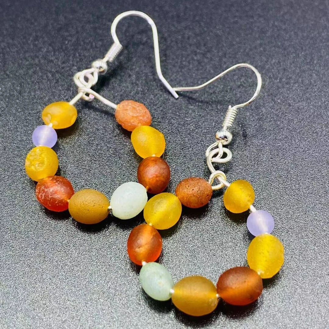 阿拉善玛瑙饰品-耳坠G1-4款