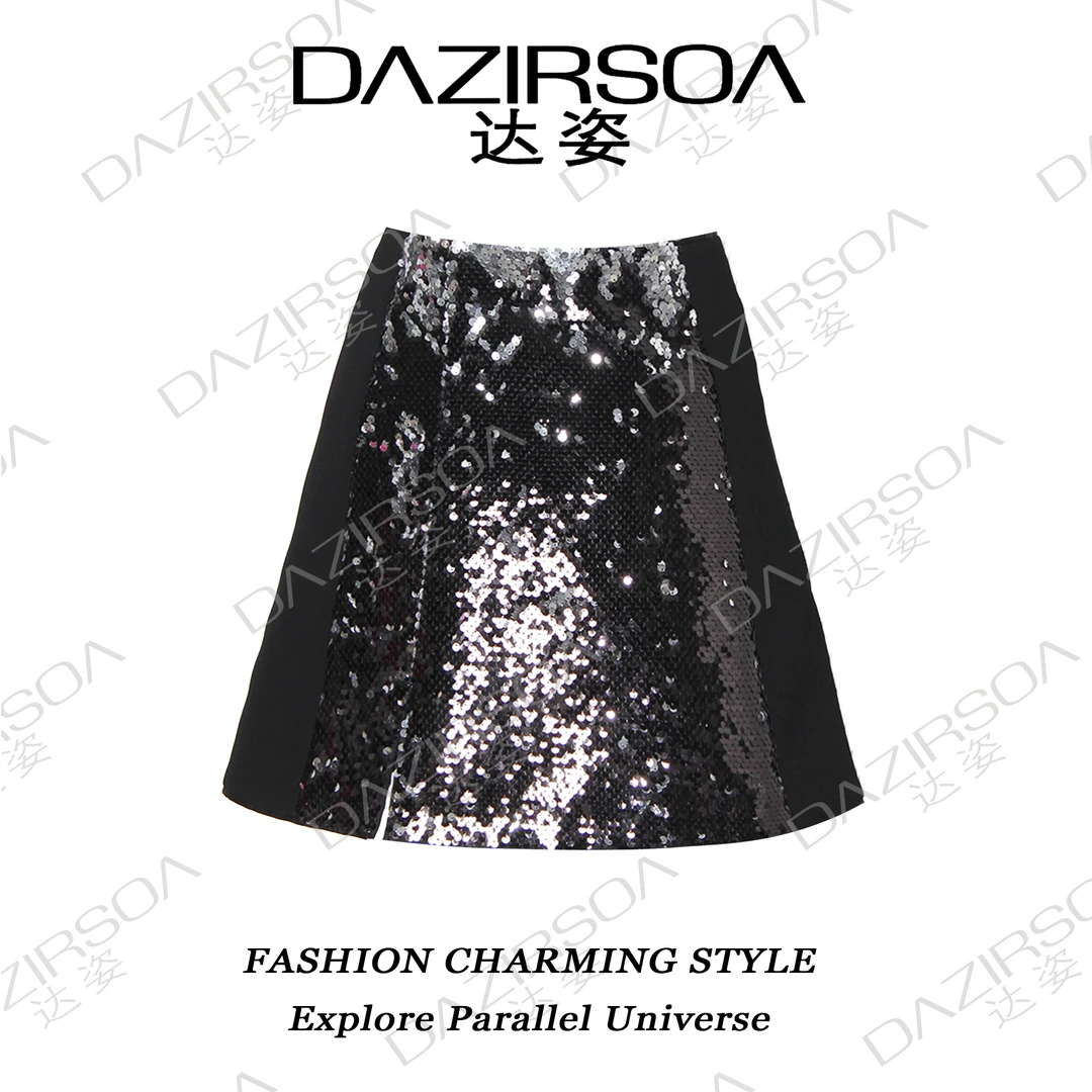 NEW ARRIVAL |“不可忽视的存在”亮片A字短裙 P873