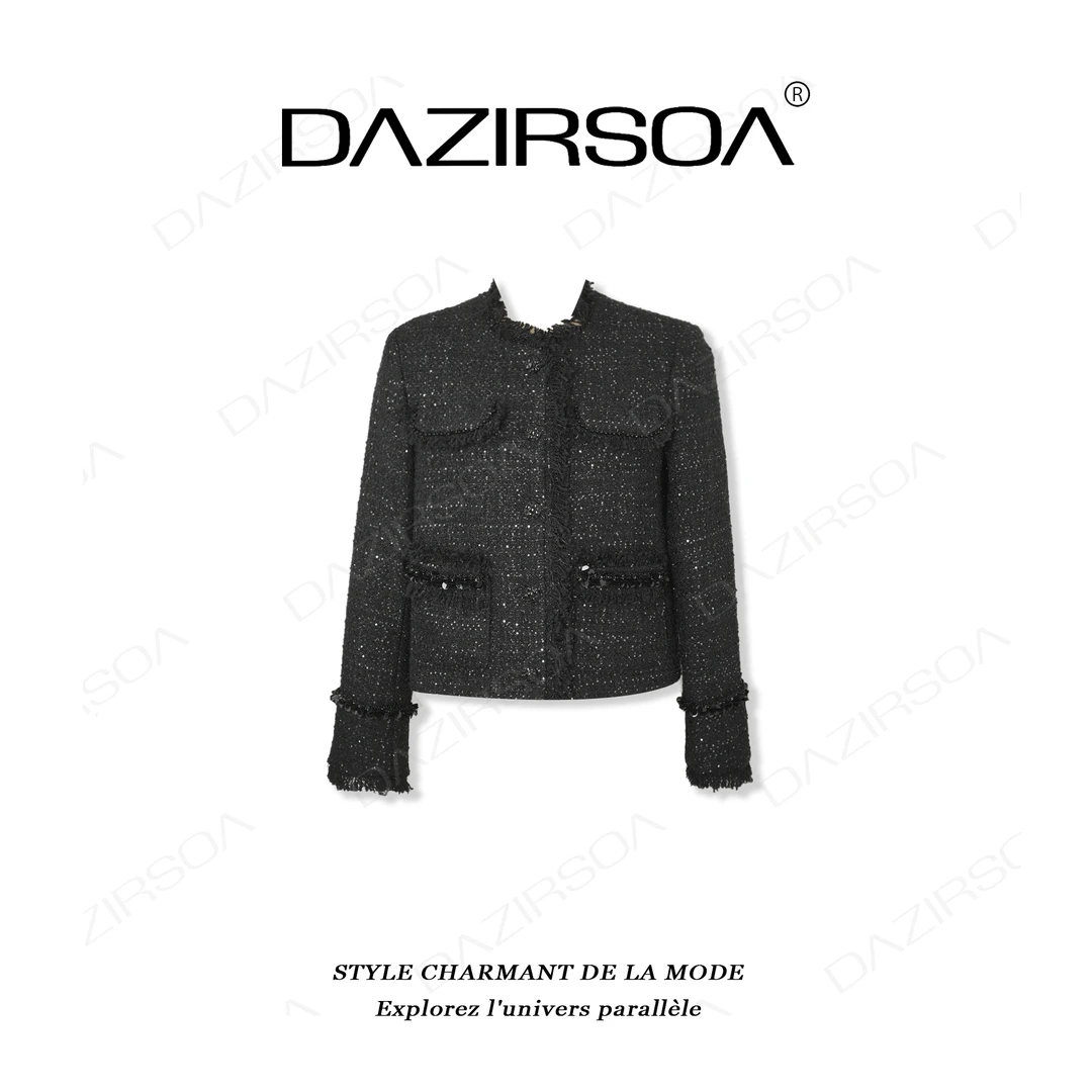 DAZIRSOA/达姿24A/W "多元荷尔蒙" 时髦贵气流苏小香外套 T997