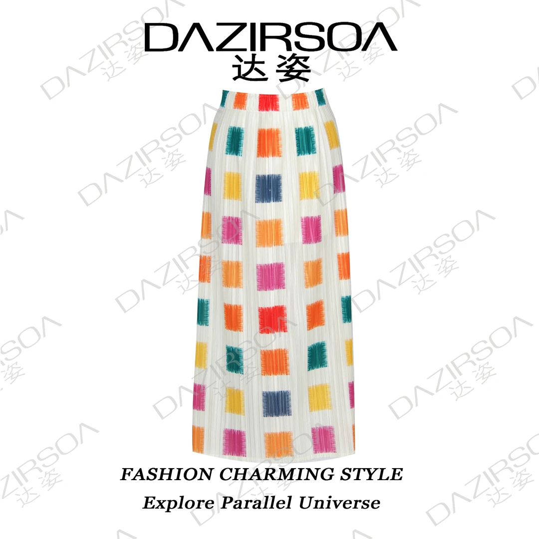 NEW ARRIVAL | “Mosaic”复古港风马赛克半身裙 S209