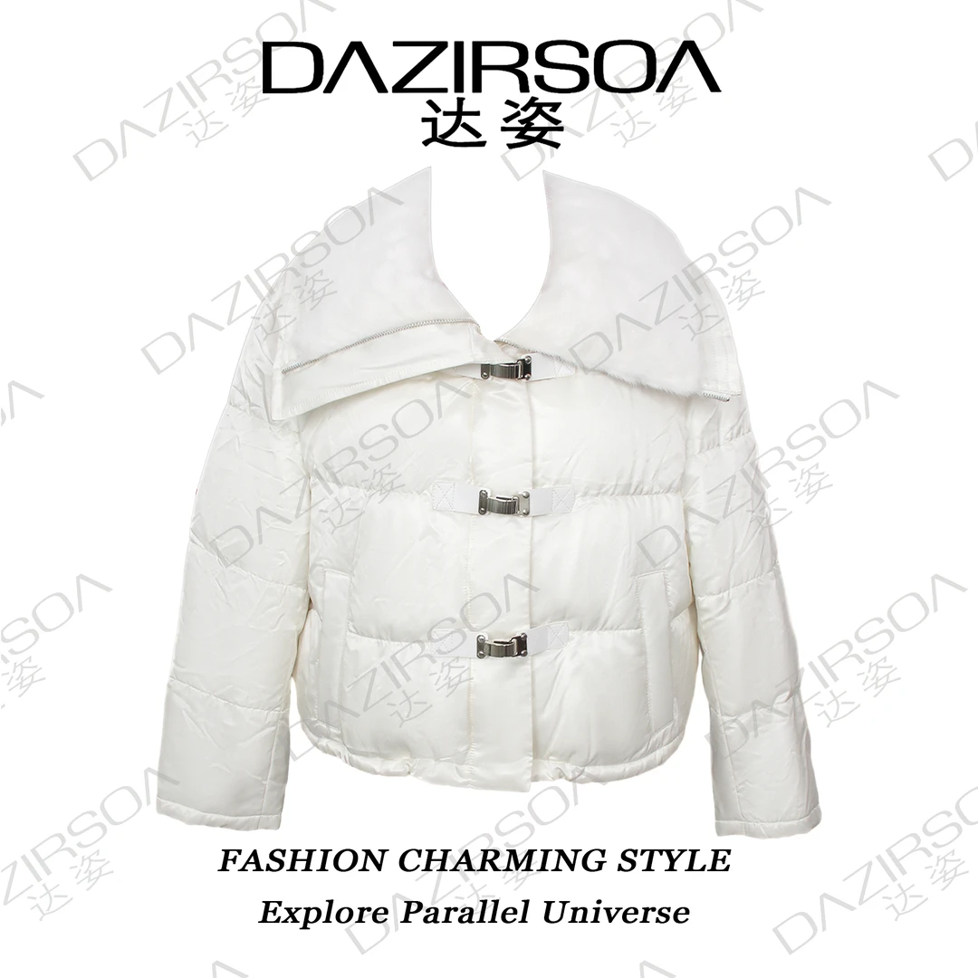 DAZIRSOA/达姿24AW/“蓝调梦境”云朵感桑蚕丝鹅绒羽绒服 N600