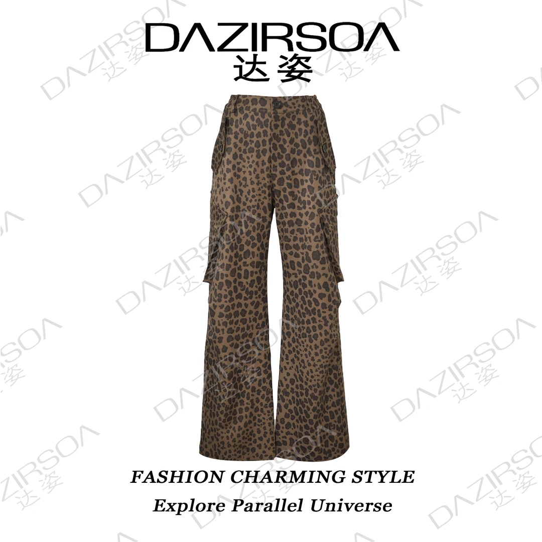 24A/W "豹纹灵感" 豹纹工装直筒裤 T518