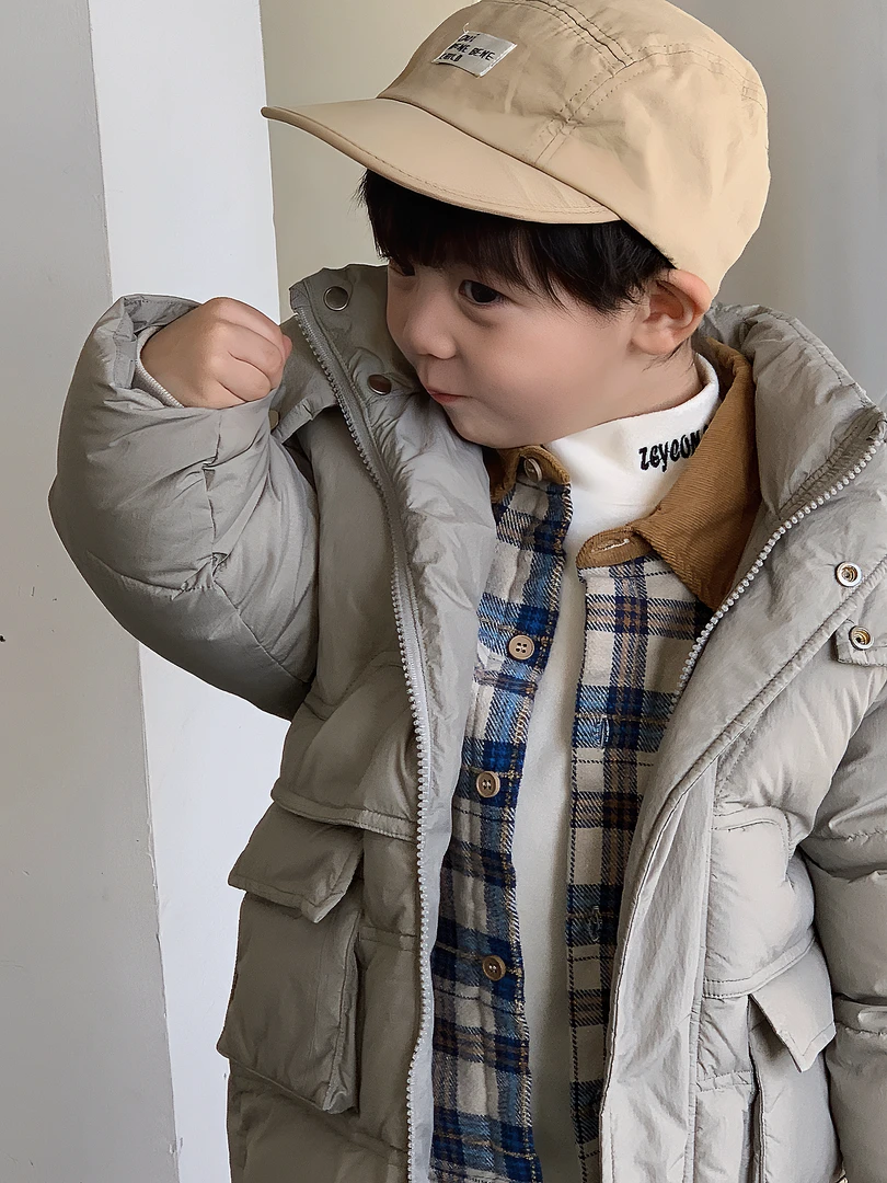 男女童中长款羽绒服2024新款儿童保暖羽绒服7060