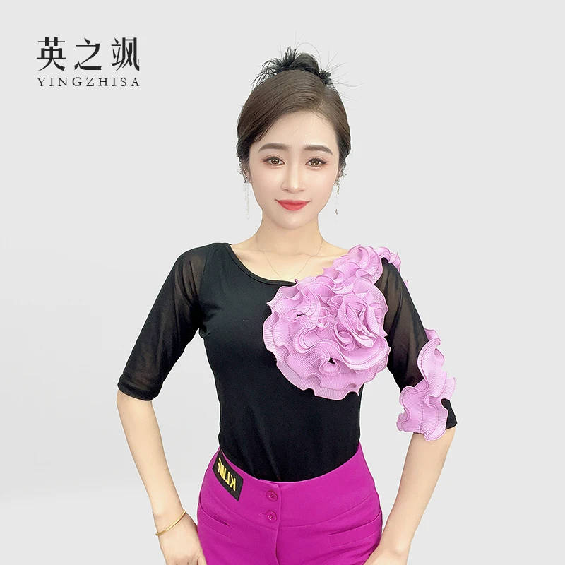 2192新款上衣花边显瘦夏季时尚春夏修身