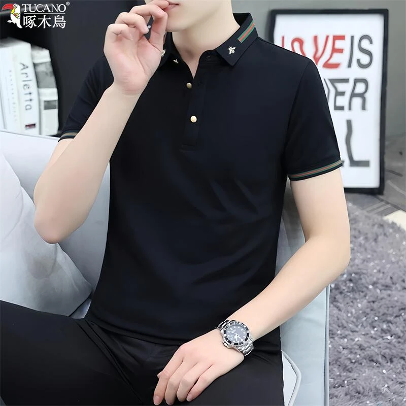TUCANO/啄木鳥夏季翻领男士短袖t恤polo衫商务休闲半袖上衣服潮牌