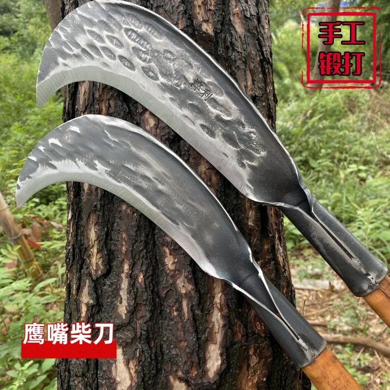 纯手工锻打砍柴刀农用大树砍竹子楠竹专用柴刀家用劈柴户外开山刀