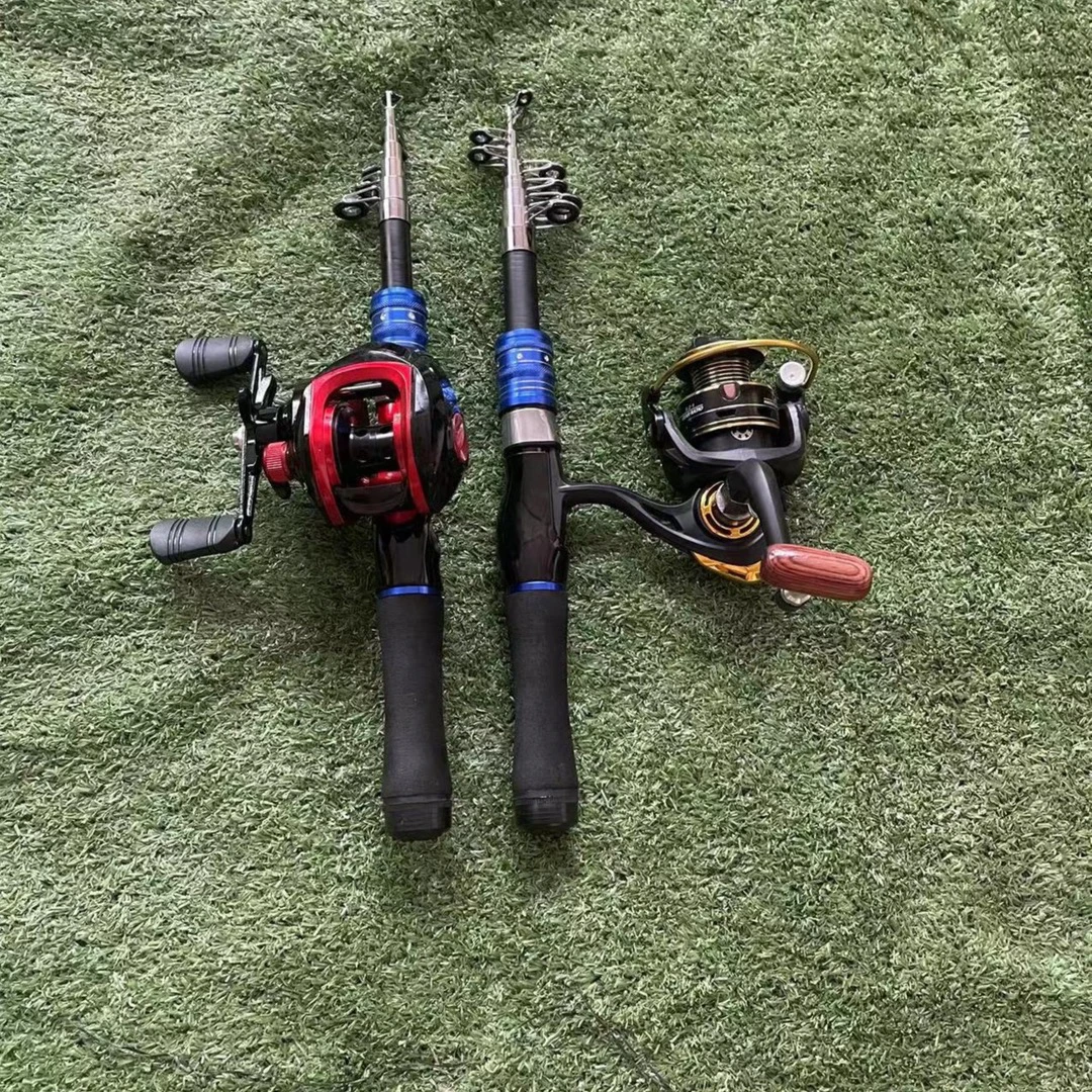 迷你便携伸缩路亚竿短节设计轻巧抛竿钓鱼竿桥竿冰钓远投竿