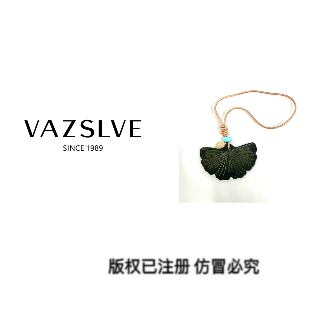 VAZSLVE/秋冬复古真皮包包挂饰#Y00088-森林绿
