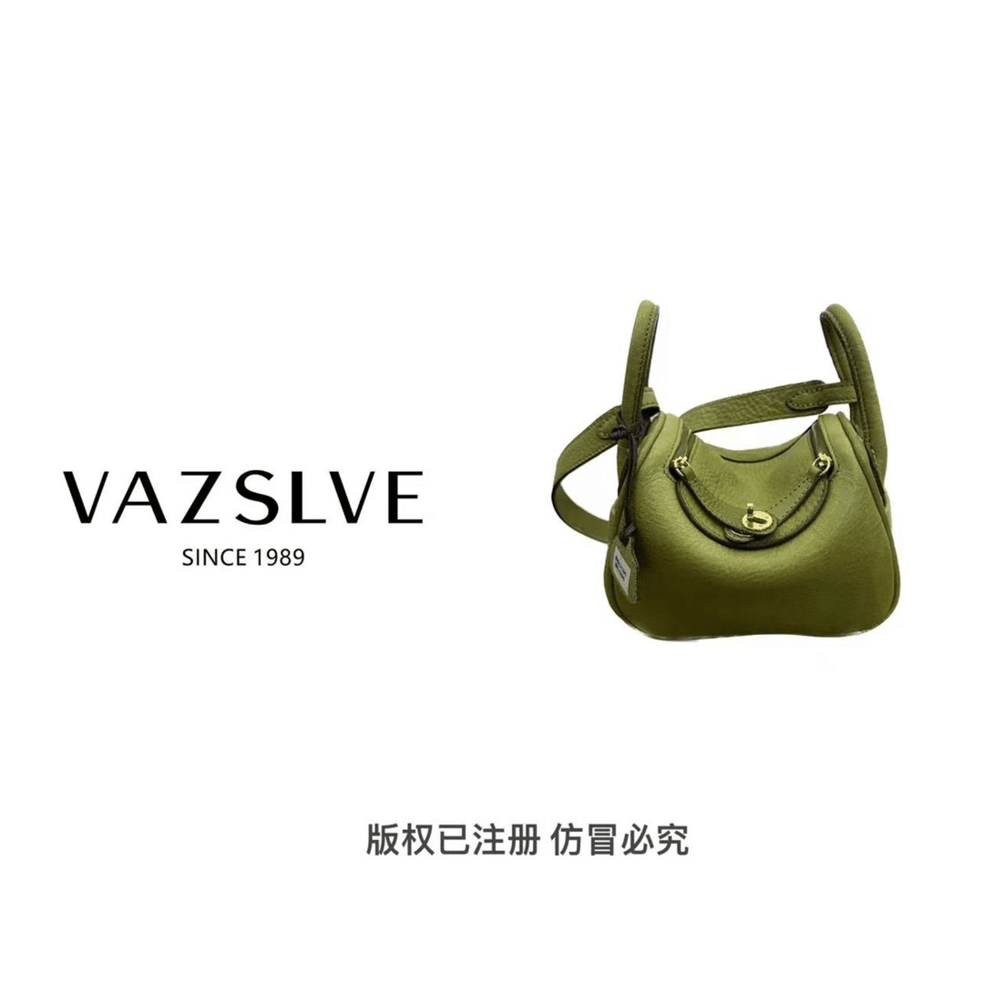 VAZSLVE/秋冬时尚复古轻奢小众斜挎精致斜挎包#L11205-豆绿色