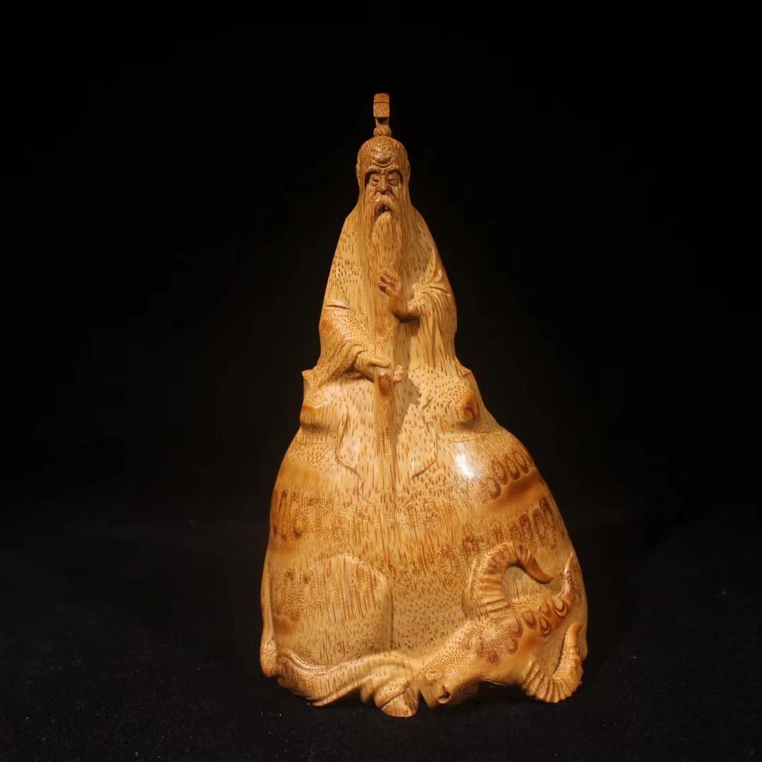 大道至简 老子 竹根雕人物摆件厉鹏强作品 纯手工雕刻