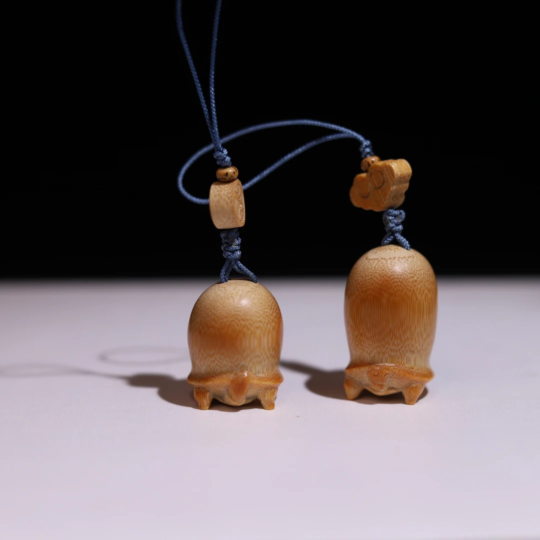 将军龟实心玉竹纯手工雕刻竹雕手机挂件标价为单个的价格