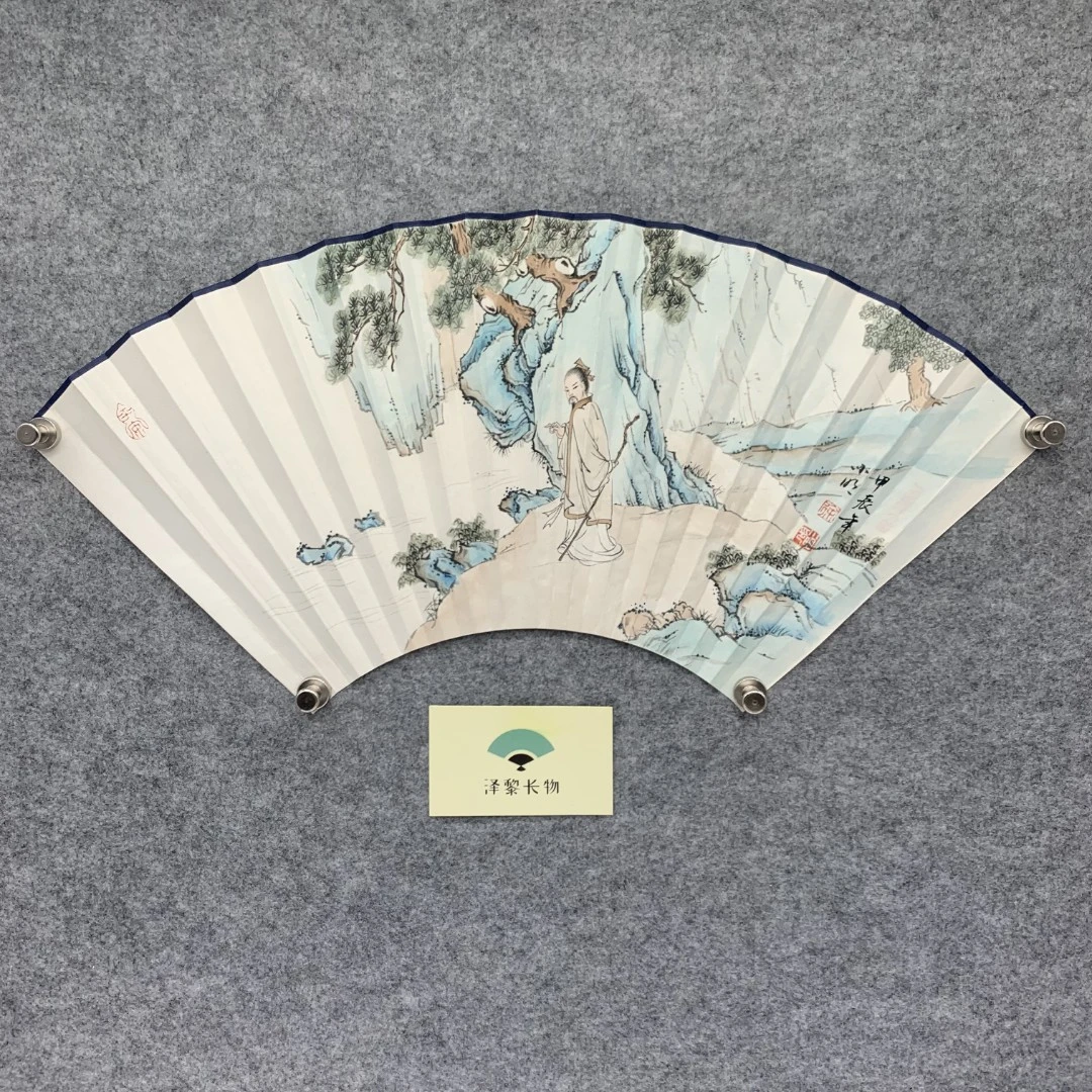 【徐小明老师作品】2.0排口通用，宣纸扇面，精品手绘手工超薄