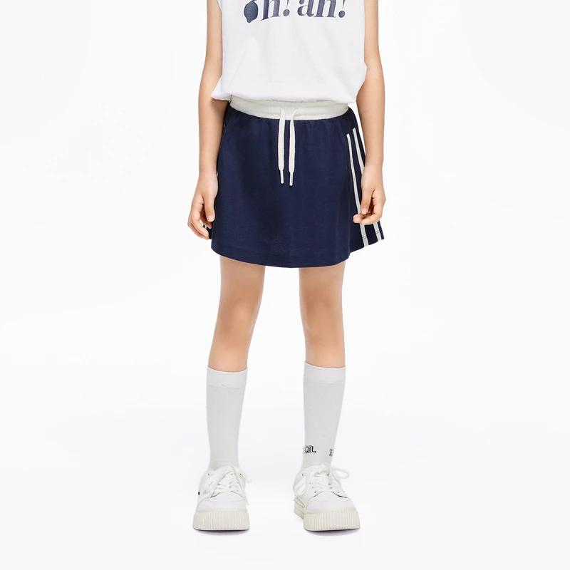 littlemoco童装夏装新款女童凉感运动半身短裙#KBD2SKT023