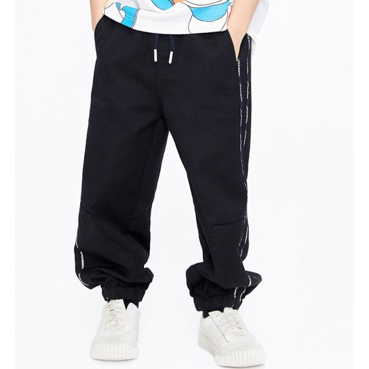 little moco童装夏季新款男女童长款牛仔裤复古束脚裤#KBB2JEN015