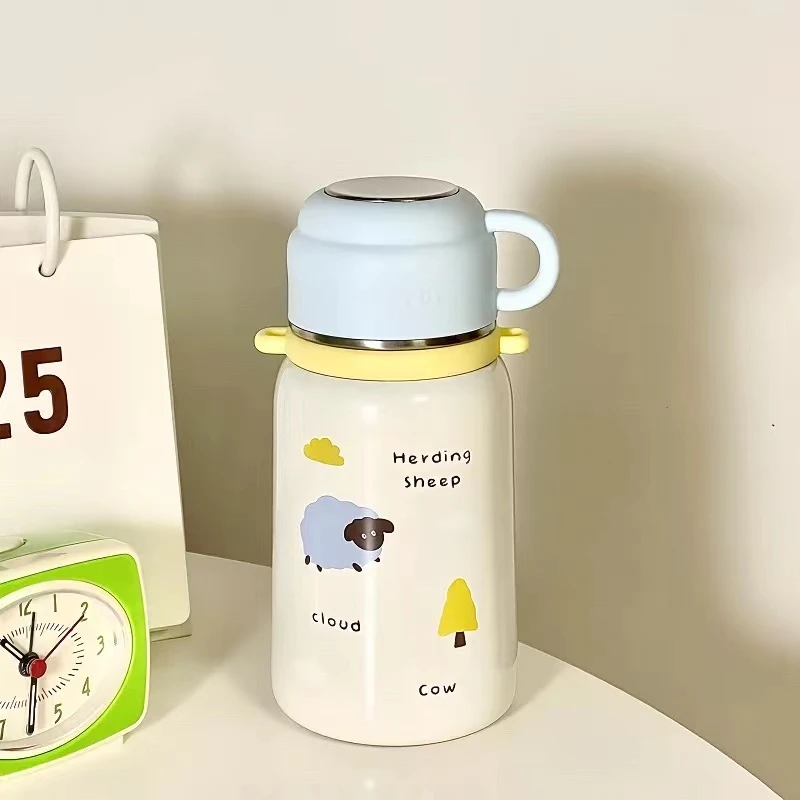 XB473 快乐牧场背带保温杯520ML蓝色