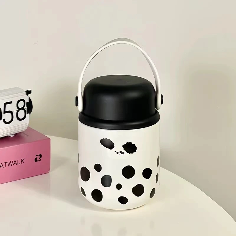 XB107 高颜值大容量焖烧杯保温饭盒粥黑色500ml