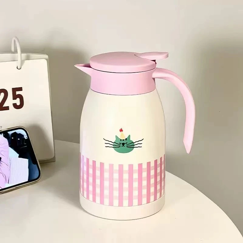 XB104 高颜值保温壶大容量办公室宿舍粉红色1000ml