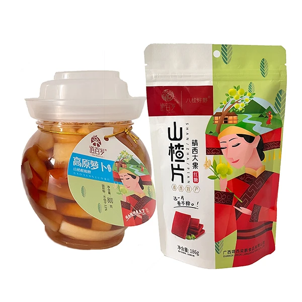 800克高原萝卜+186克山楂片醋酸腌制爽脆手工食用开味传统工艺