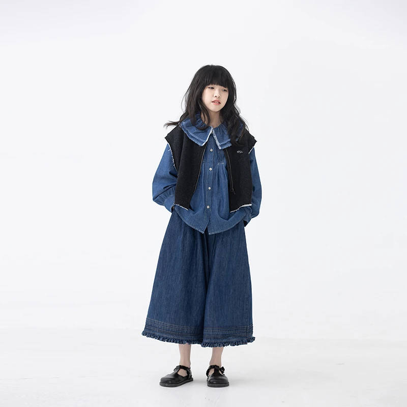 小小大星球童装 设计剪裁个性小马甲 男女童简约叠穿坎肩无袖上衣