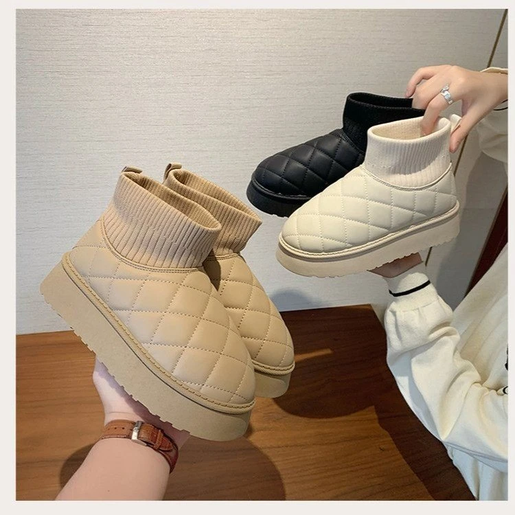 J-06 雪地靴冬款新款百搭舒适女鞋