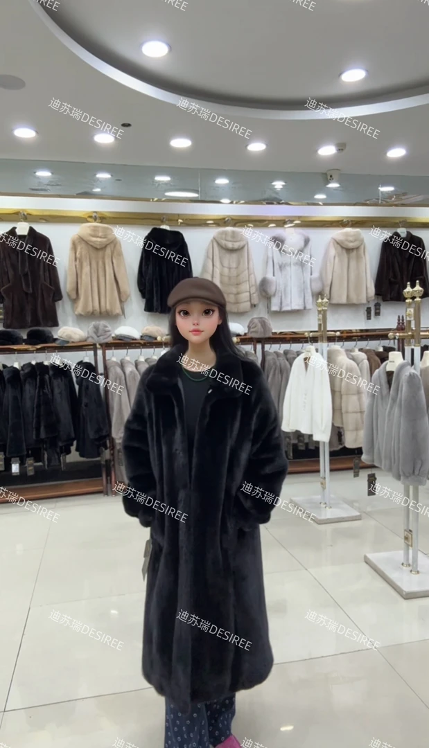 迪苏瑞DESIREE 黑立领大衣