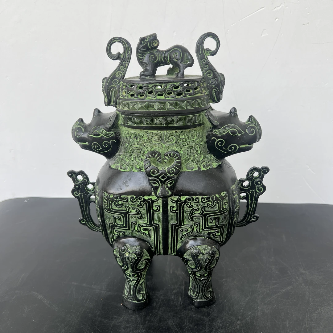 【双牛熏炉】仿古家居装饰熏香炉摆件 玄关  桌面 工艺礼品