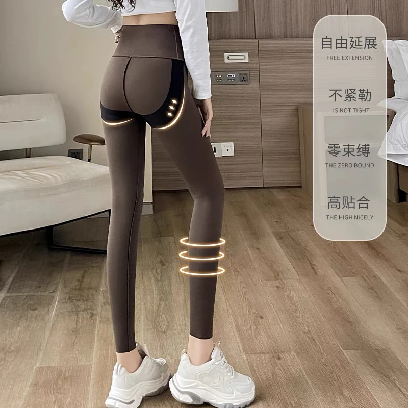 瑜伽裤春夏鲨鱼裤外穿高腰提臀薄款九分显瘦弹力瑜伽鲨鱼裤