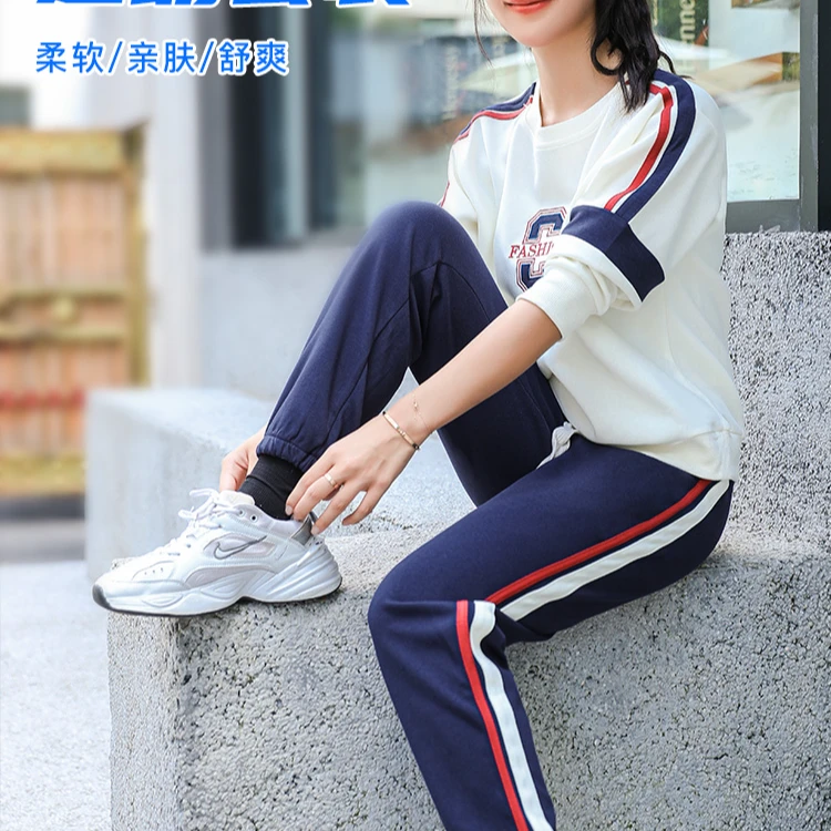 【工厂直发】2024年时尚休闲宽松显瘦运动套装8382#洋气