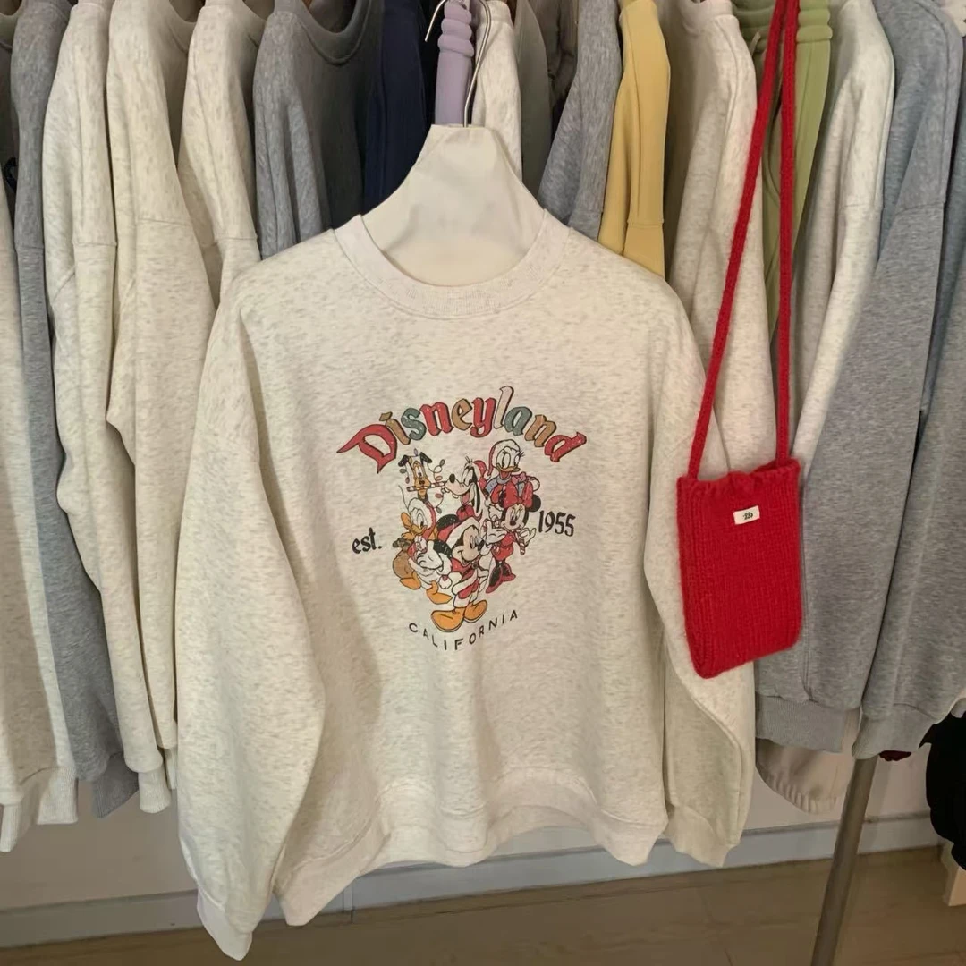 大版圣诞迪士尼加绒卫衣  时尚  休闲  百搭  女士