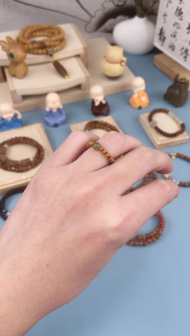 【闪购商品】库克手串0.3橄榄核戒指