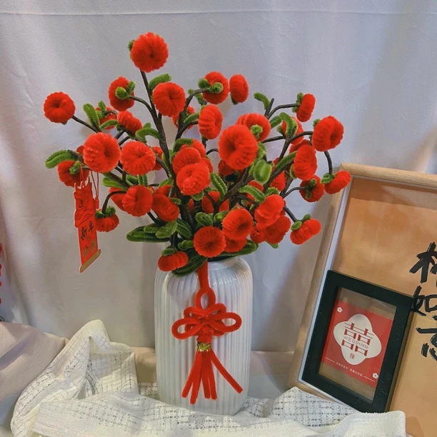平安喜乐摆件扭扭棒DIY新年创意礼物手工材料包春节装饰乔迁送礼