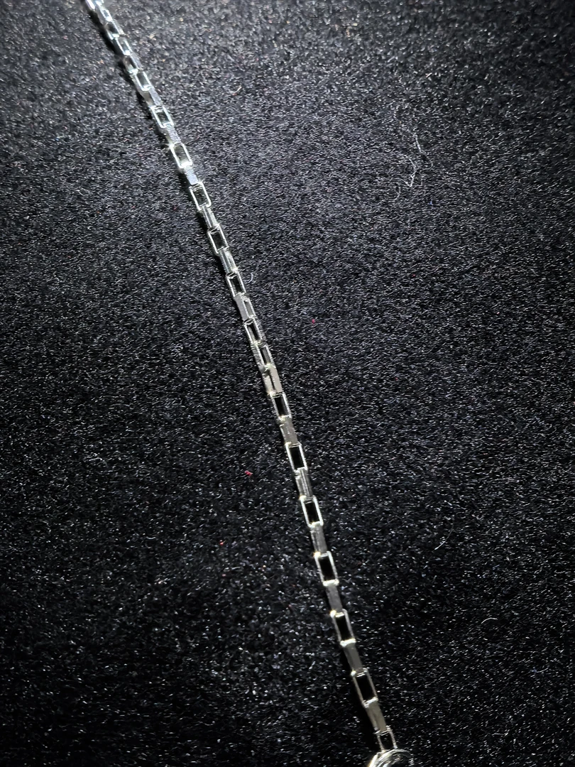 链子925银 925银项链锁骨链AB链可调节