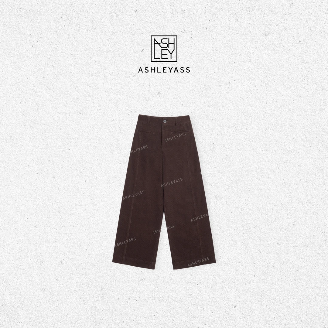 【ASHLEYASS】“摩登裤”11坑细条腔调高智灯芯绒复古摩登LSK241345C
