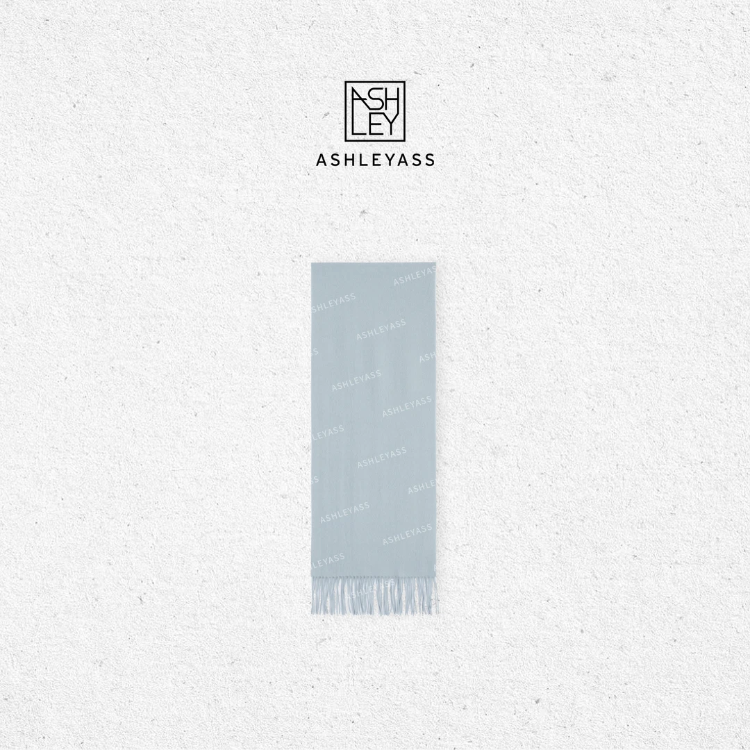 【ASHLEYASS】“海鸥蓝羊绒围巾”雾霾蓝舒适百搭保暖围巾LSP420200S
