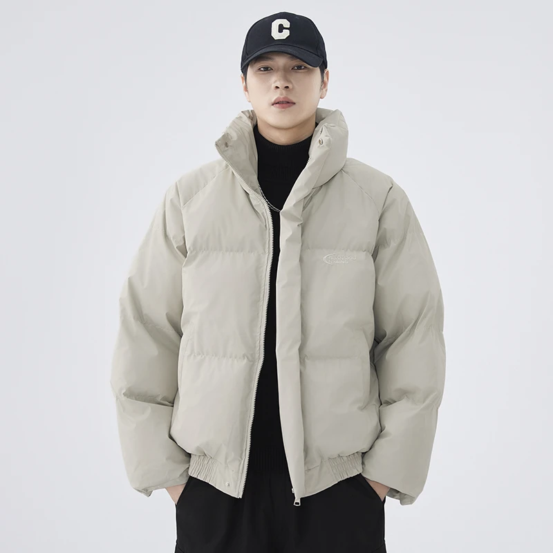 男女日系潮牌2024冬季面包服宽松立领短款外套保暖棉服情侣棉服