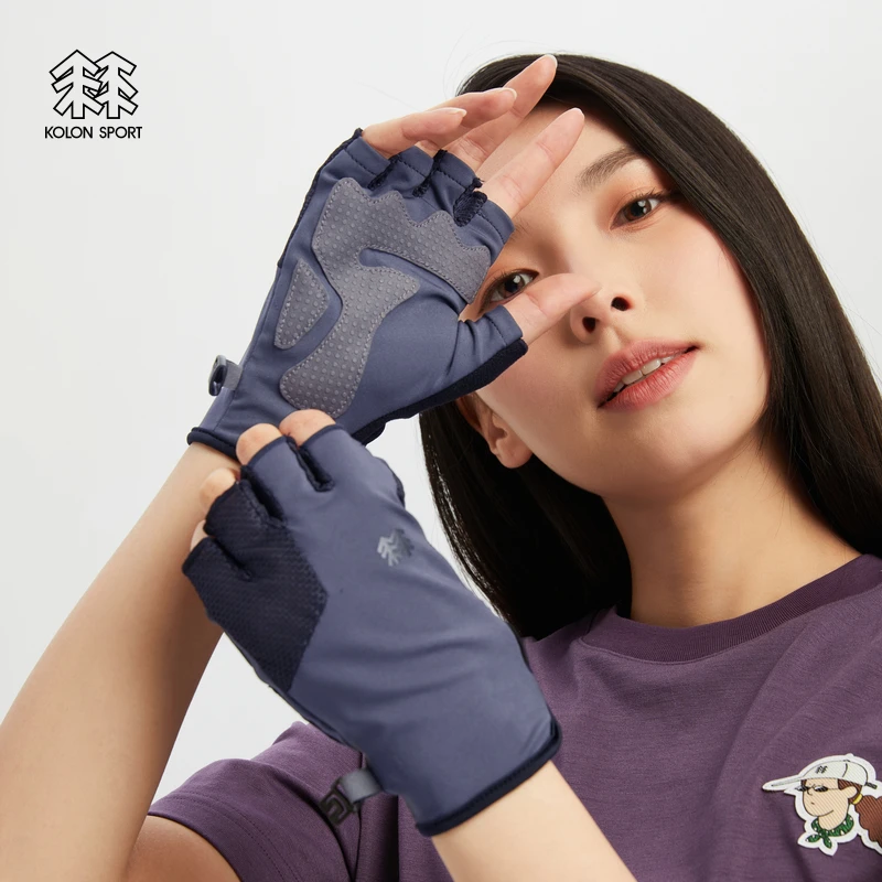 KOLON SPORT可隆户外休闲运动露营登山徒步装备半指手套