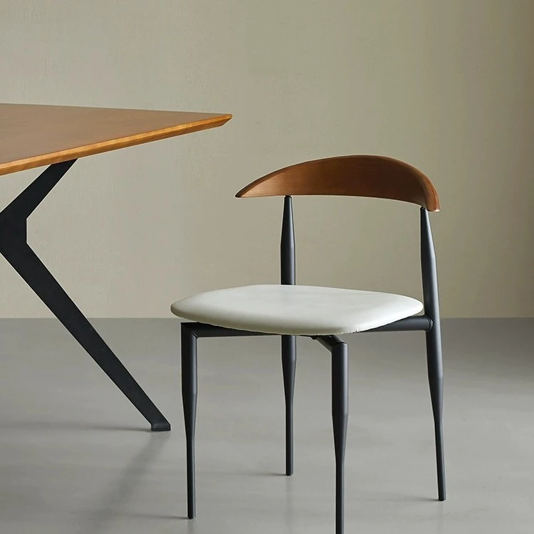 思纳博牛角椅白色轻奢酒店家用创意简约北欧极简复古客厅